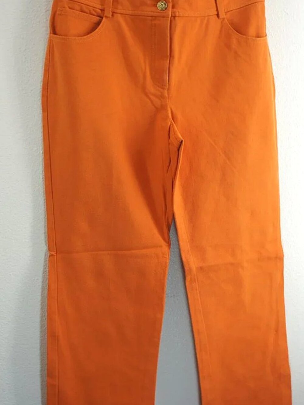 St John Collection By Marie Gray Orange Striaght Leg Pants size 6